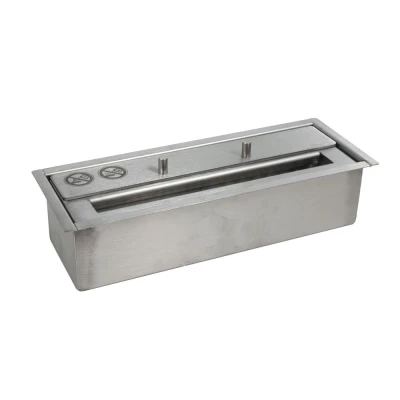 Brûleur au bioéthanol de luxe de 1,0 litre en acier inoxydable. Durée de combustion prévue 5 heures.