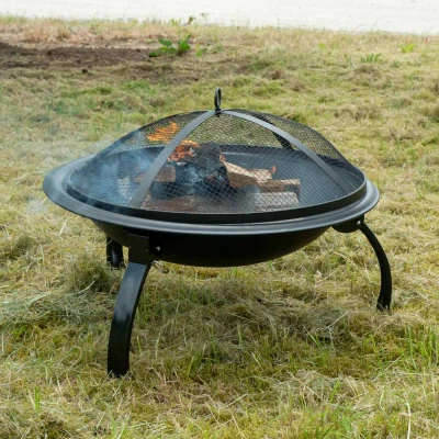 Brasero avec grille et couvercle Brasero avec grille et couvercle