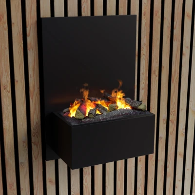 ScandiFlames Electric Brekke - Cheminée à Vapeur d'Eau Noire ScandiFlames Electric Brekke - Cheminée à Vapeur d'Eau Noire