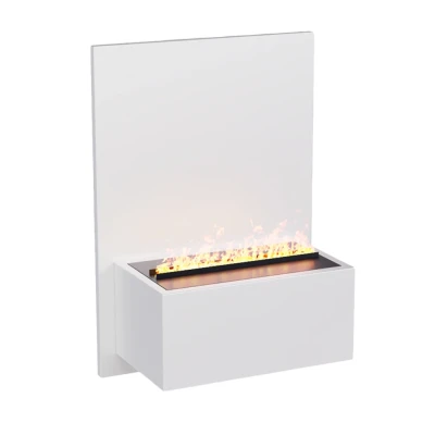 Cheminée à vapeur d'eau blanche Brekke de ScandiFlames Electric Cheminée à vapeur d'eau blanche Brekke de ScandiFlames Electric