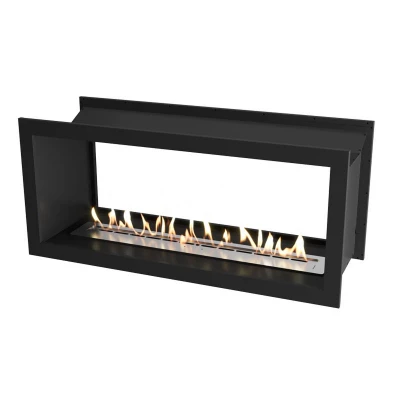 Icon Fires 2 faces Slimline Firebox 1350 cheminée bioéthanol Icon Doublesided Slimline Firebox 1350 Noir