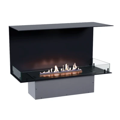 Foco Three 1000 - Insert de cheminée bioéthanol 3 côtés Foco Three 1000 - Insert de cheminée bioéthanol 3 côtés