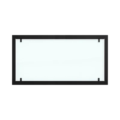 Cadre extérieur pour Foco Two 1200 avec vitre de sécurité intégrale | Achetez Foco Fires ici  Cadre en acier noir avec vitre complète pour foyers au bioéthanol Foco Two 1200.