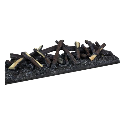 Set de bois de chauffage pour le module de cheminée hybride Cassette 1000 Module de cheminée hybride Cassette 1000 Kit de bois de chauffage