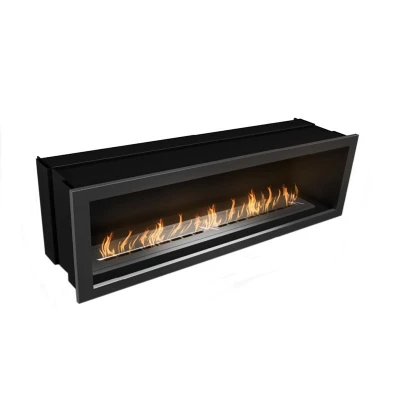 Icon Fires SFB1350 acier brossé Slimline Firebox 1350