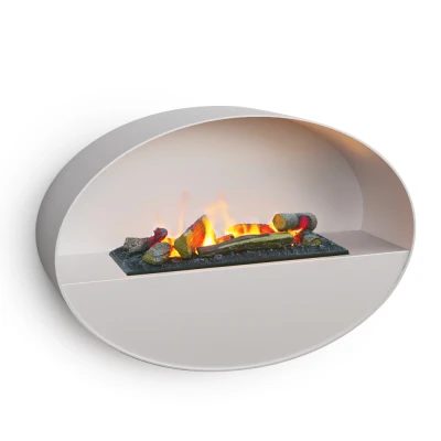 Cheminée murale Opti-myst Kjos blanc de ScandiFlame Electric Cheminée murale Opti-myst Kjos blanc de ScandiFlame Electric
