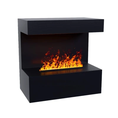 ScandiFlame Electric Late - Cheminée murale Opti-myst noire ScandiFlame Electric Late - Cheminée murale Opti-myst noire