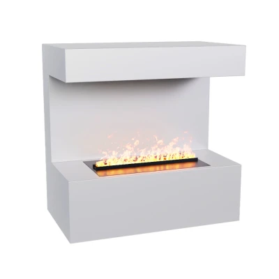 ScandiFlame Electric Late - Cheminée murale Opti-myst blanc ScandiFlame Electric Late - Cheminée murale Opti-myst blanc
