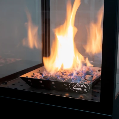 Pierres de lave brunes Muztag pour cheminées à gaz