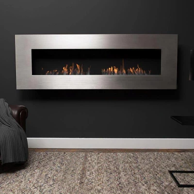 Nero 1750 en acier brossé Icon Fires Nero 1750 en acier brossé