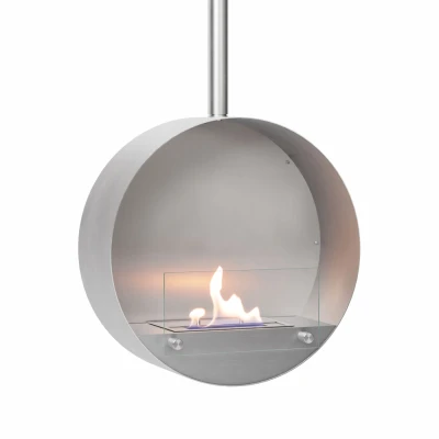 Ottawa Acier 50 cm - Cheminée bioéthanol suspendue ronde Ottawa Acier 50 cm - Cheminée bioéthanol suspendue ronde