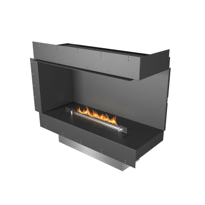 Cheminée Planika Forma Coin Droit avec Brûleur Prime Fire  Cheminée Planika Forma Coin Droit avec Brûleur Prime Fire