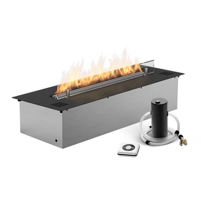 Cheminée Planika Forma Coin Droit avec Brûleur Prime Fire  Cheminée Planika Forma Coin Droit avec Brûleur Prime Fire