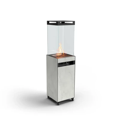 ZOIA - Chauffage de terrasse au gaz gris | 10 kW ZOIA Chauffage de terrasse au gaz gris pour extérieur