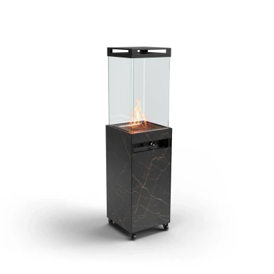 ZOIA - Noir | Chauffage de Terrasse au Gaz - Noir ZOIA - Noir, chauffage de terrasse au gaz noir pour extérieur