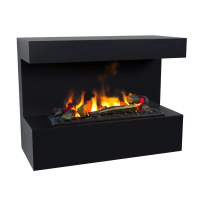 ScandiFlame Electric Steinsdal - Cheminée Murale Opti-myst Noire ScandiFlame Electric Steinsdal - Cheminée Murale Opti-myst Noire