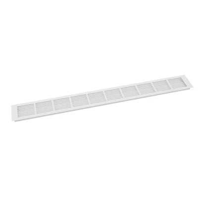 Grille de Ventilation Blanche 100x11 cm - Surface de Ventilation 420 cm² Grille de Ventilation Blanche 100x11 cm avec une surface de ventilation de 420 cm²