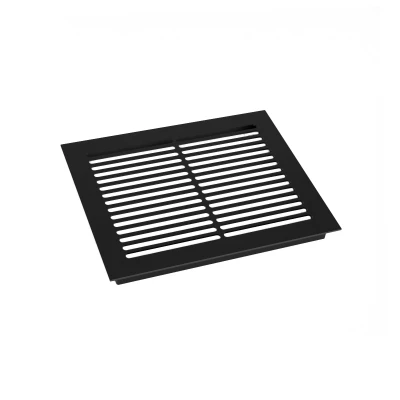 Grille de ventilation noire - 25 x 20,5 cm - Surface de ventilation de 210 cm² Grille de ventilation noire - 25 x 20,5 cm - Surface de ventilation de 210 cm²