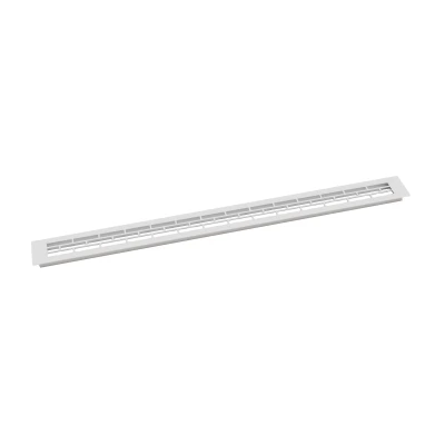 Grille de ventilation blanche - 80 x 6,5 cm - 210 cm²  Grille de ventilation blanche - 80 x 6,5 cm - 210 cm²