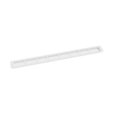 Grille de Ventilation Blanche 80x7,6 cm - Surface de Ventilation 210 cm² Grille de Ventilation Blanche 80x7,6 cm avec une surface de ventilation de 210 cm²