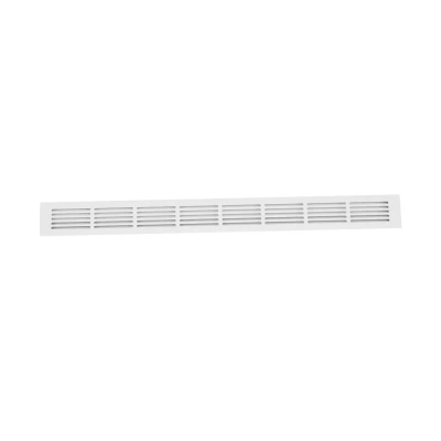 Grille de Ventilation Blanche 80x7,6 cm - Surface de Ventilation 210 cm² Grille de Ventilation Blanche 80x7,6 cm avec une surface de ventilation de 210 cm²