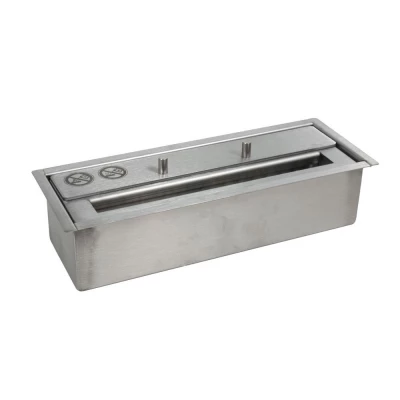 Brûleur au bioéthanol de luxe de 1,0 litre en acier inoxydable. Durée de combustion prévue 5 heures.