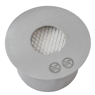 Brûleur au bioéthanol rond en acier inoxydable 2,5 litres