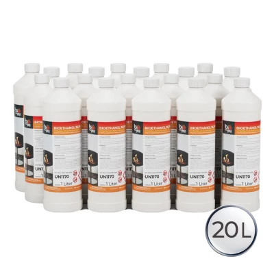 20 litres de bioéthanol de haute qualité Bouteilles de bioéthanol pour cheminée bioéthanol