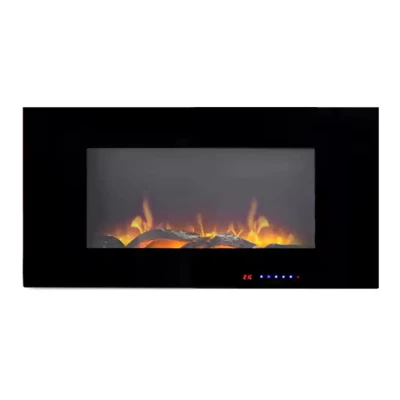 Azurite 91 cm - Cheminée murale électrique ScandiFlames